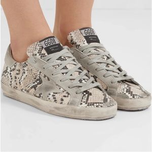 Golden Goose superstar snakeskin sneakers